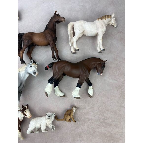 Schleich Horse Zebra Donkey Foal Lot HTF Retired 14 Total - Picture 7 of 11